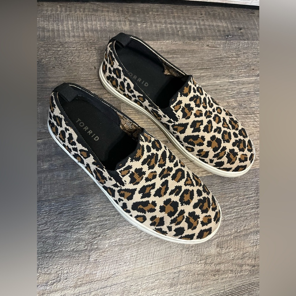 Torrid leopard slip in shoes size 8w